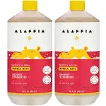 Alaffia Babies and Kids Bubble Bath, Gentle Baby Essentials for Delicate Skin, Cleansing & Calming Bubbles, Plant Based Formula, Vegan, Coconut