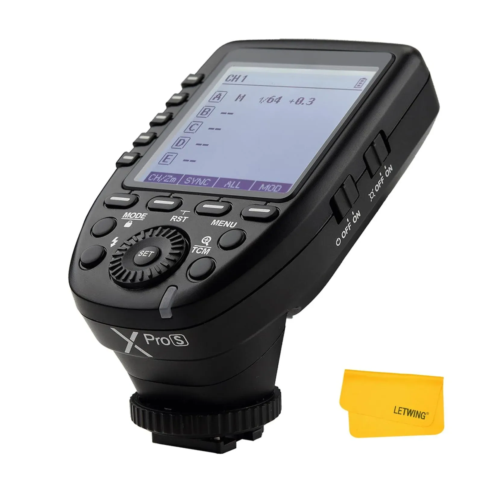 Godox Xpro-S 2.4G TTL Wireless Flash Trigger Wirless x System High-Speed with Big LCD Screen Transmitter for Sony Camera