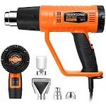 SEEKONE Heat Gun 1800W Heavy Duty Fast Hot Air Kit with Orange 