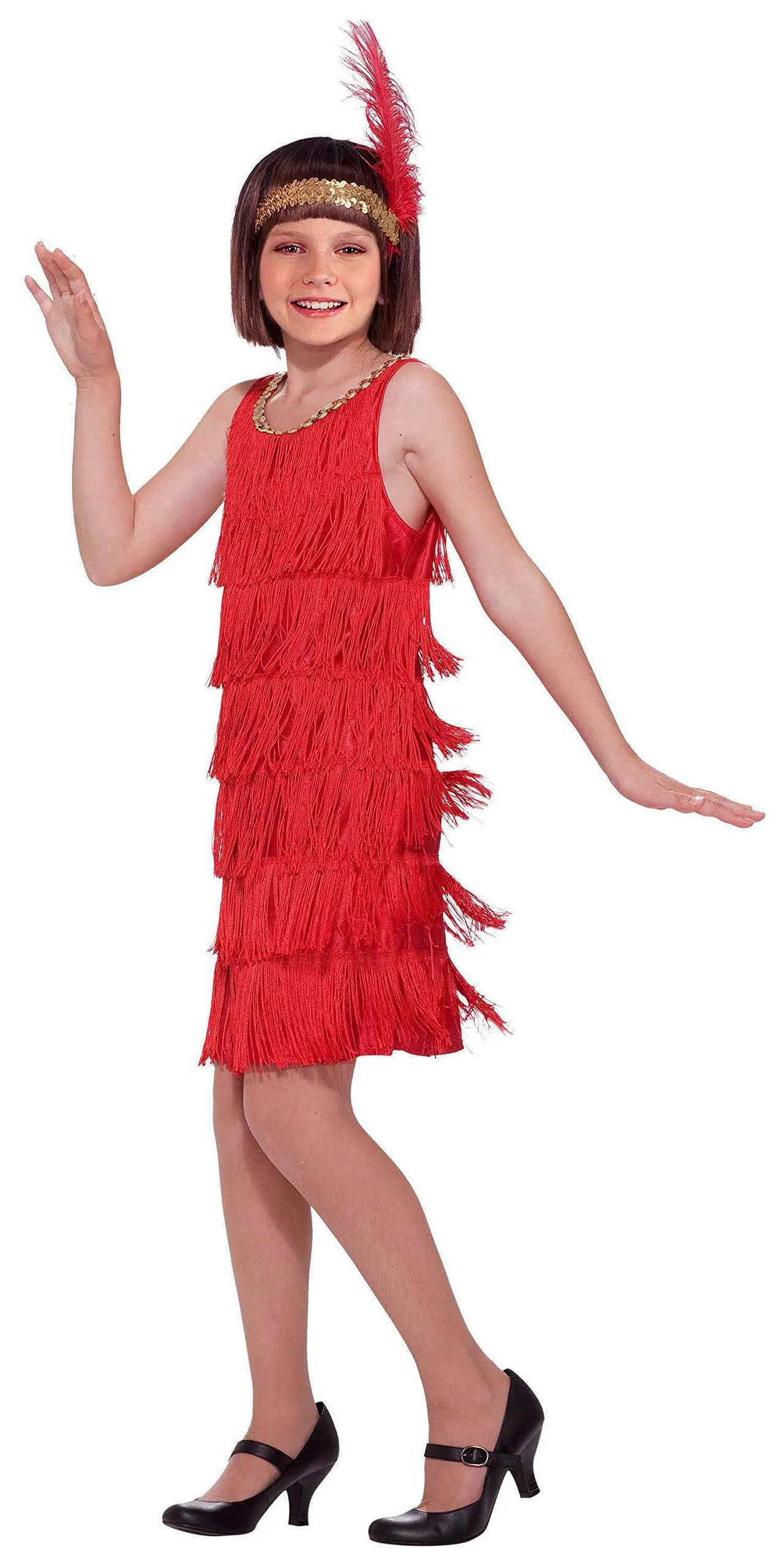 Red Flapper Child Costume (L)