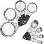 OXO 8-Piece Stainless Steel Measuring Cup/Spoon Set