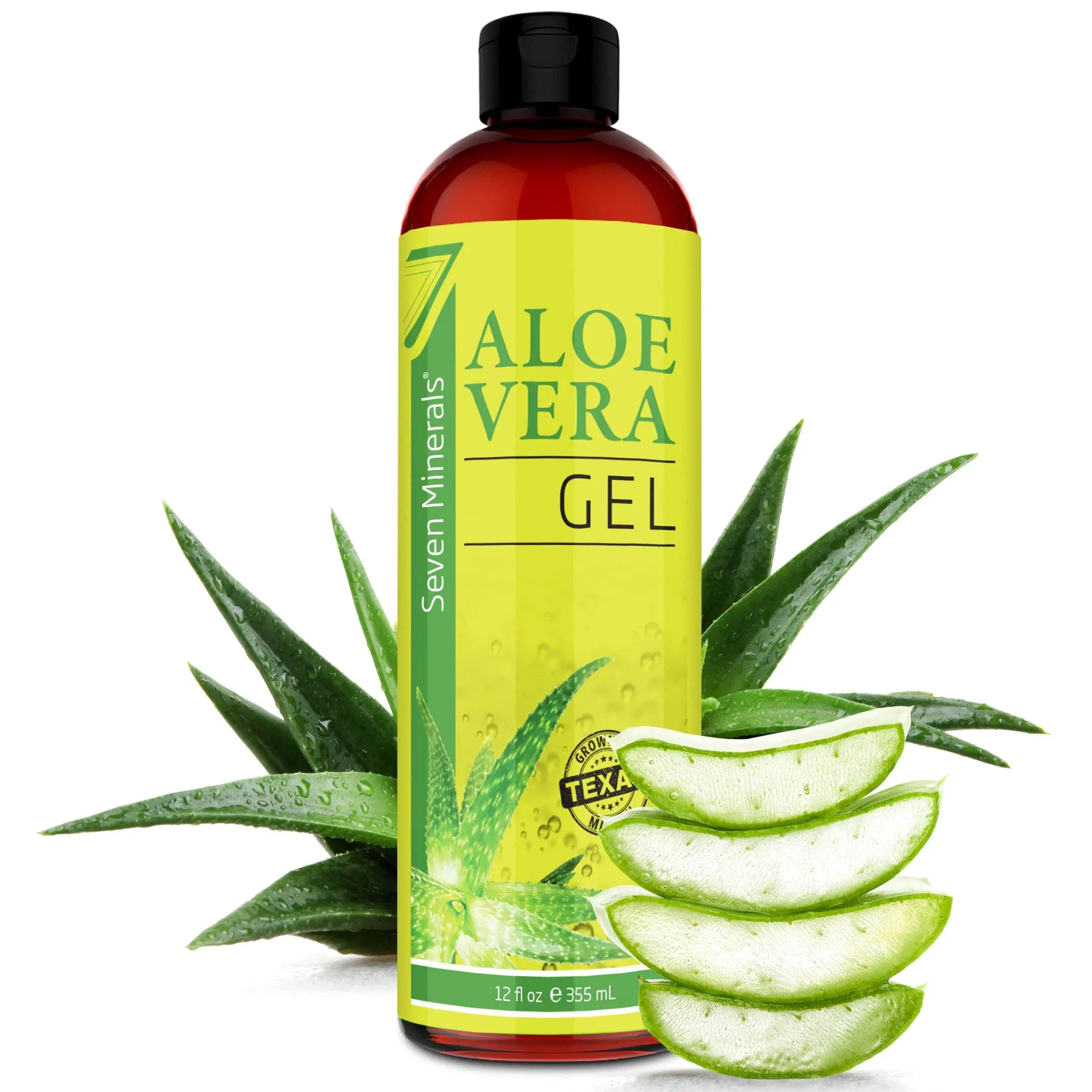 Aloe Vera Gel - 99% Organic, 12 oz - No Xanthan, So It Absorbs Rapidly with No