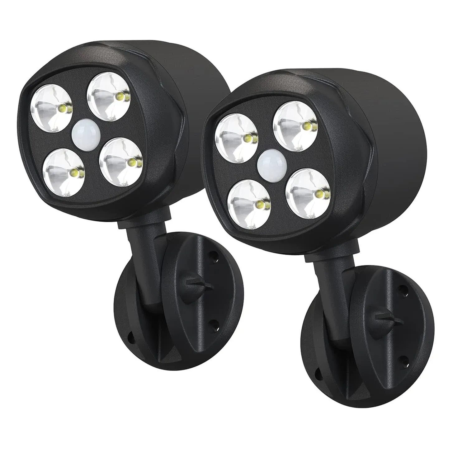 Yuyotrre Motion Sensor Outdoor Lights,2 Pack Spot Lights Battery Powered Provide