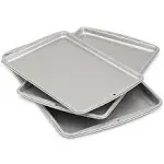 Wilton Non-Stick Cookie Pans, 3 Piece Value Set Small Medium Large New