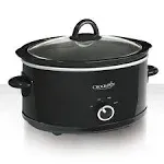 Crock-Pot 7 Quart Manual Black Slow Cooker