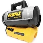 DEWALT 68,000 BTU 하이브리드 휴대용 강제 공기 프로판 히터, 노란색(DXH70CFAV) - 캐나다