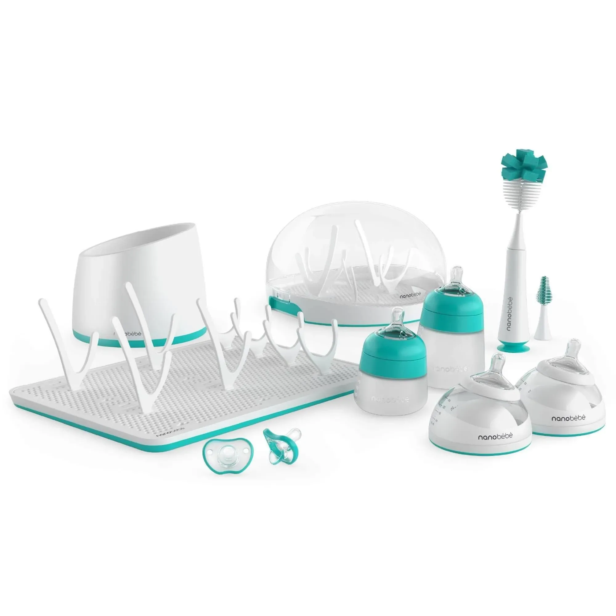 Ultimate Newborn Baby Bottle Feeding Set | Nanobébé, Teal