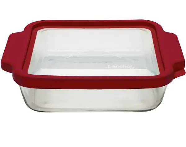 Anchor Hocking Square Cake Dish with TrueFit Lid