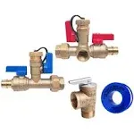 CMI Inc 3/4 in. PEX A Tankless Water Heater Valves Installation Kit