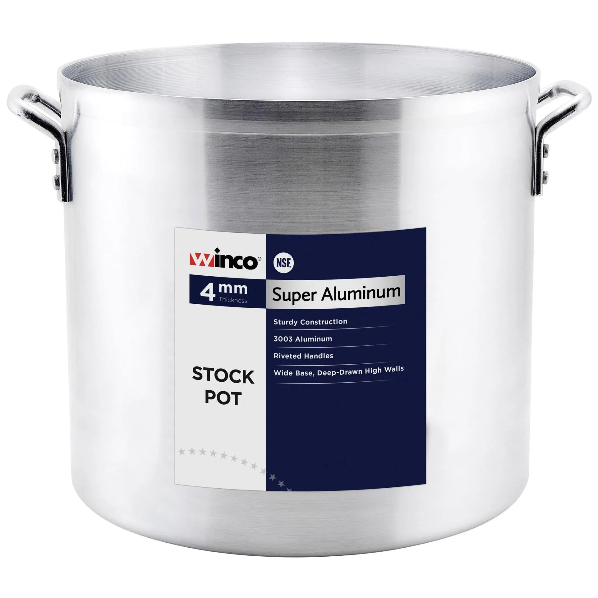 Super Aluminum Stock Pot, Heavy Weight, 32 Quart, Aluminum