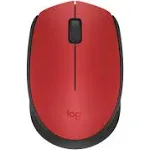 Logitech M170 Wireless Mouse - Red