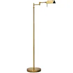 O’Bright Dimmable LED Pharmacy Floor Lamp, 12W LED, Full Range Dimming, 360 Degree Swing Arms, Adjustable Heights, Standing Lamp for Reading, Sewing, and Craft, ETL Listed (Black)