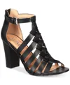 Shop Xoxo Baxter Woven Block Heel Sandal In Black