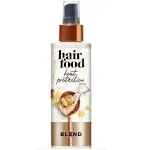 Hair Food Coconut & Argan Oil Heat Protectant Leave-In Spray for All Hair Types, 450°F Heat Protection, Sulfate-Free, Paraben-Free, Dye-Free, Alcohol-Free, Adds Shine, 6.4 Fl Oz