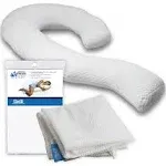 Contour Swan Body Pillow w/Pillowcase & Mesh Laundry Bag