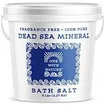 100% Pure Dead Sea Mineral Bath Salt, Fragrance Free, 5 Lb (Pack of 1)