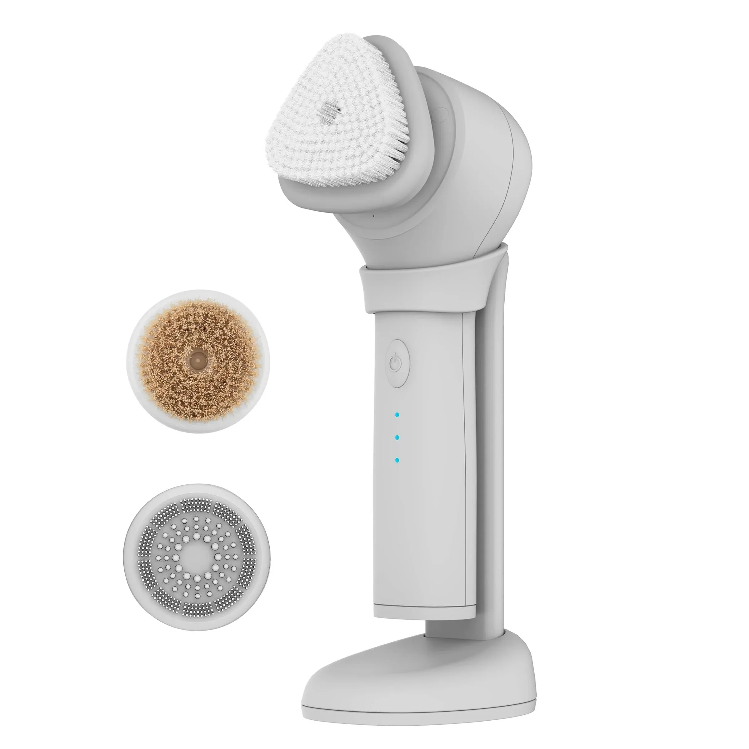 Skn by Conair Daily Glow Kit Sonic Trio Facial Brush - White