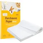 katbite 200Pcs 9x13 inch Heavy Duty Parchment Paper Sheets, Precut Parchment Paper for Quarter Sheet Pans Liners, Baking Cookies, Bread, Meat, Pizza, Toaster Oven (9"x13")