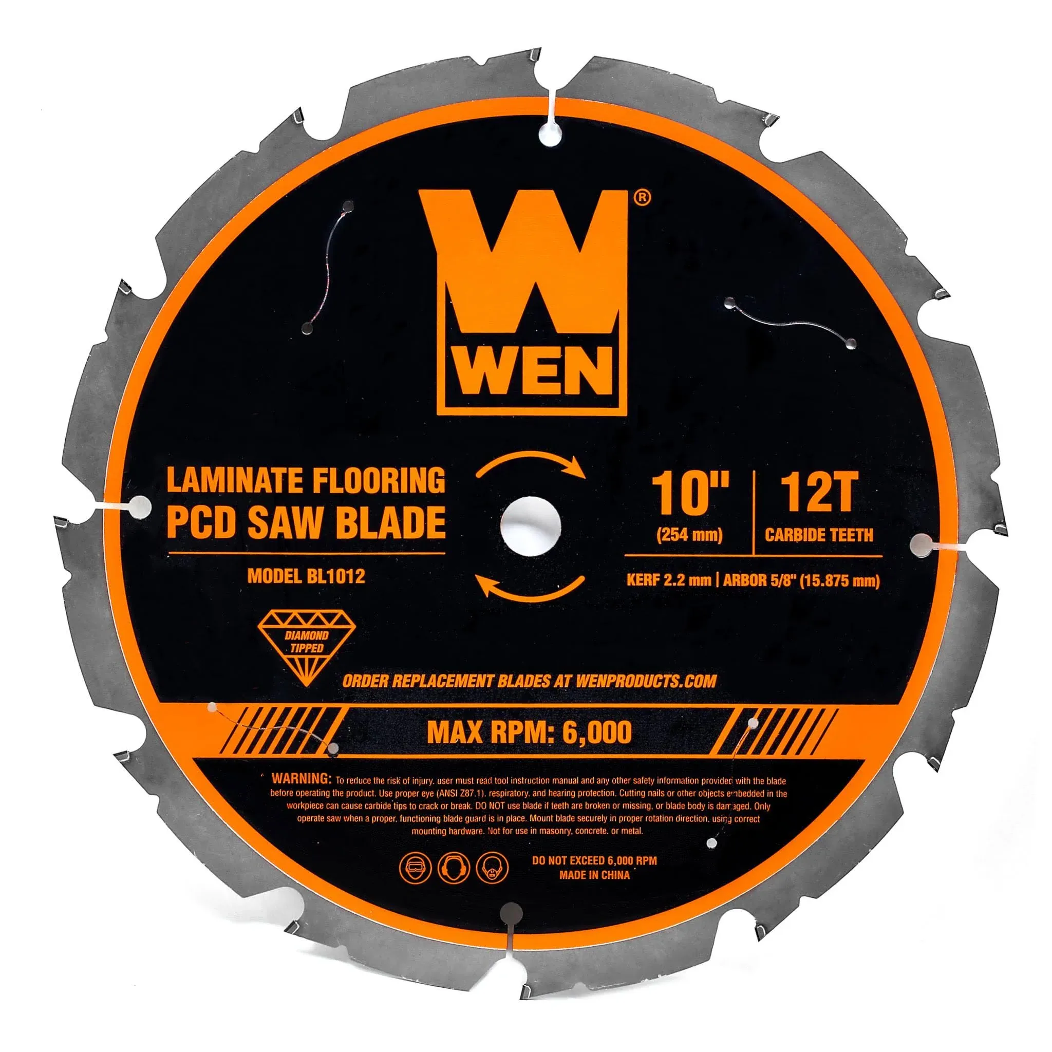 WEN 10-in 12-Tooth Diamond Circular Saw BladeWEN 10-in 12-Tooth Diamond Circular Saw Blade