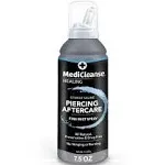 Sterile Saline Piercing Aftercare Fine Mist Spray, 7.5 Ounce, All Natural, No Alcohol, Vegan Friendly, for Piercings and Tattoos, Made in USA