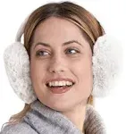 Brook + Bay Foldable & Furry Ear Muffs For Women & Men, Fleece Ear Warmers For Women, Ear Muffs For Winter, Women Earmuffs