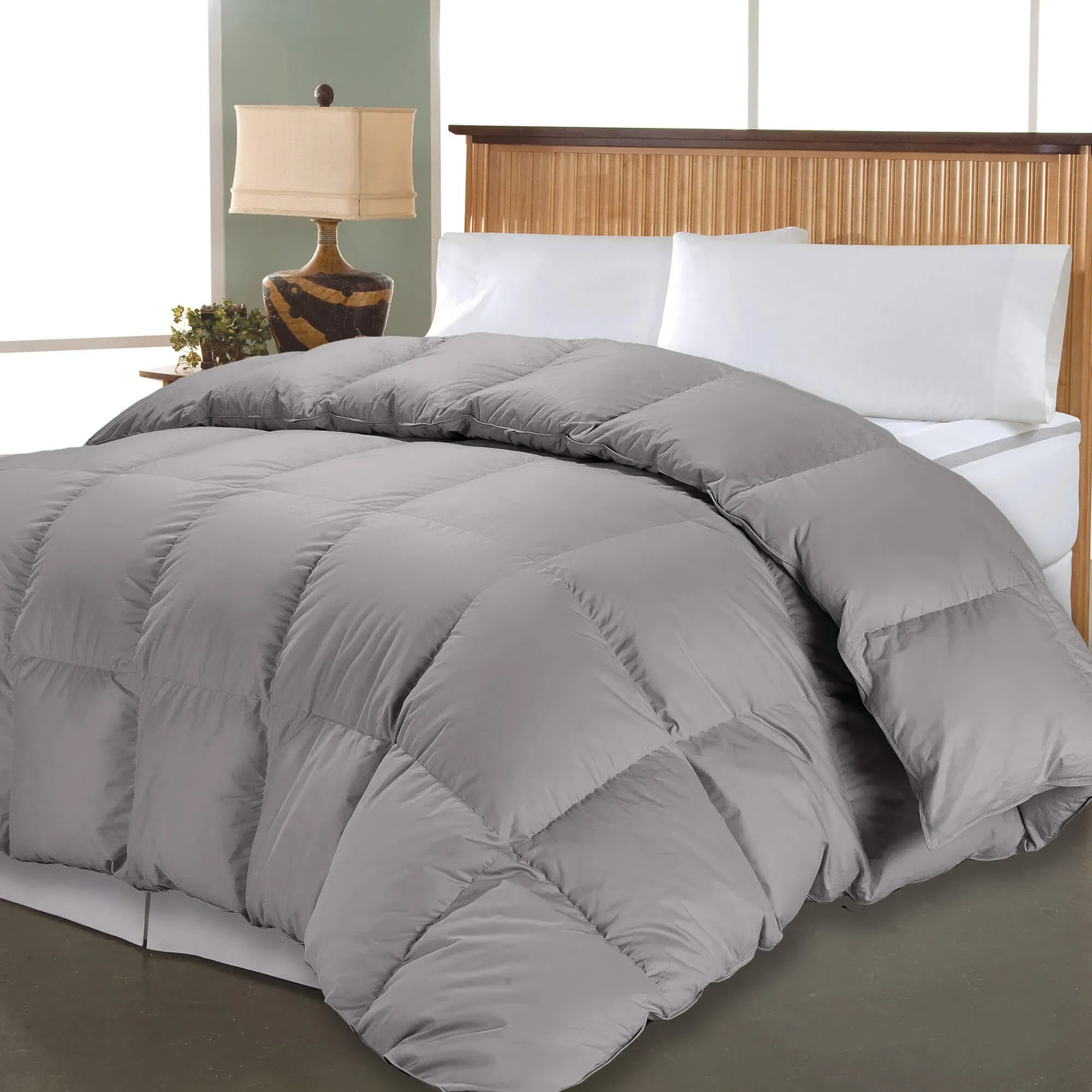 Blue Ridge Home Fashions - 124060 Luxury 1000 Thread Count Pima Cotton Blue Ridge Home, Full/Queen, Gray