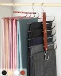 MORALVE Pants Hangers Space Saving - Hangers for Clothes Hanger Organizer - Jean Hangers Pants Rack Scarf Hanger Closet Space SA