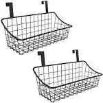 LeleCAT Hanging Kitchen Baskets for Storage Adhesive Sturdy Small Wire Storage Baskets with Kitchen Food Pantry Bathroom Shelf Storage No Drilling