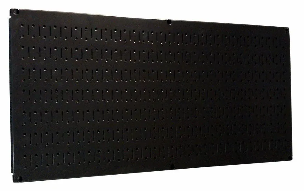 Wall Control Pegboard 16in x 32in Horizontal Metal Pegboard Tool Board Panel