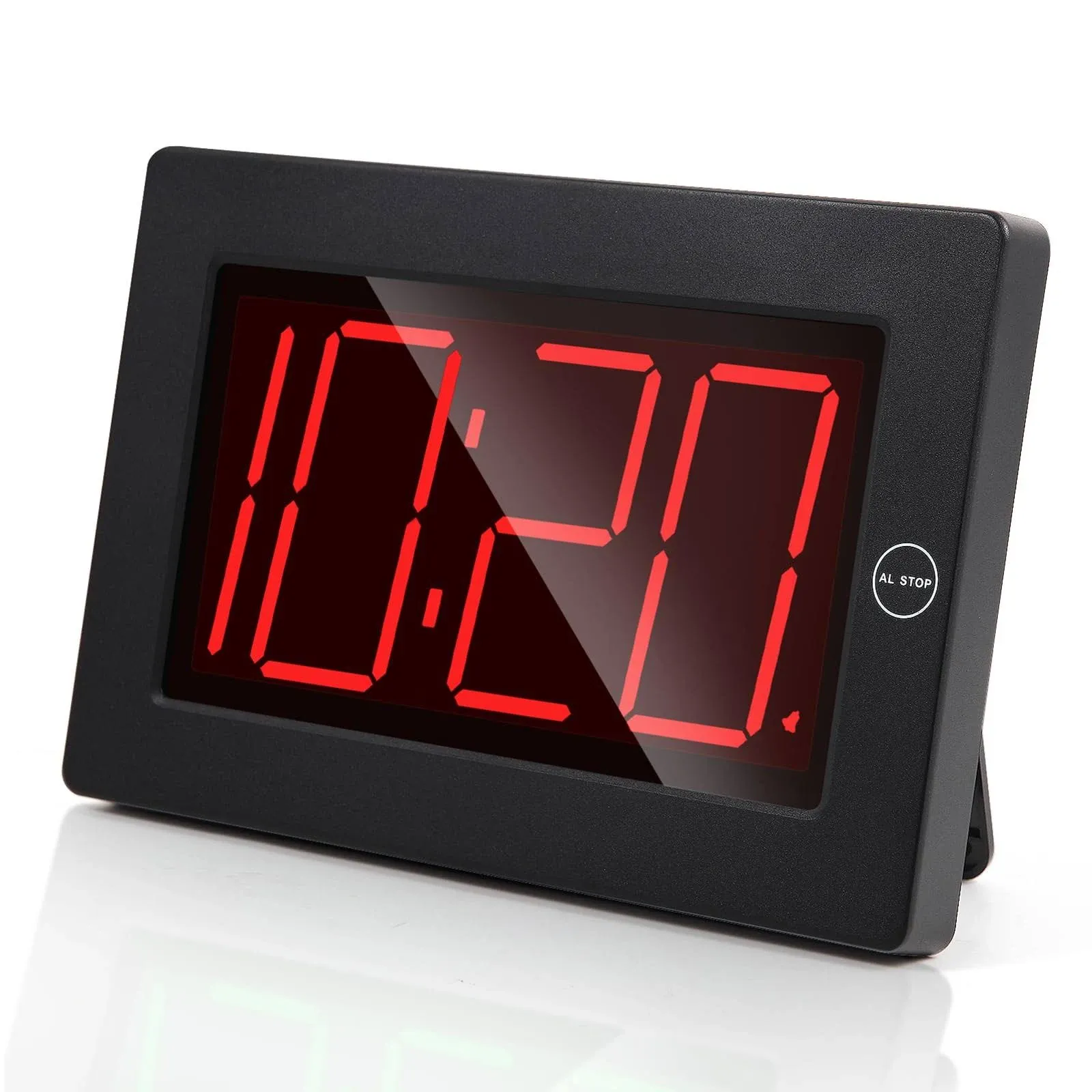 LED Digital Wall ClockBattery Operated Alarm Clock with 3 inch Large LED Time...