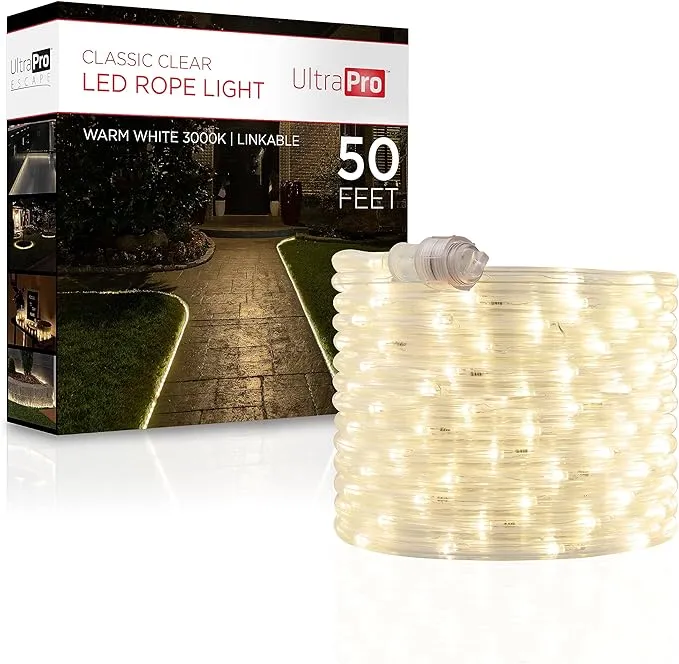 UltraPro Escape Indoor/Outdoor LED Rope Light 50ft. Warm White