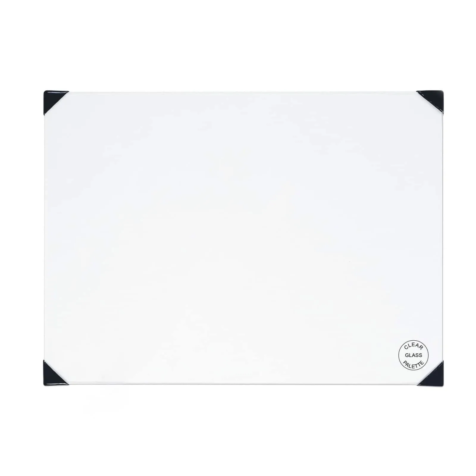 New Wave POSH Glass Table Top Palette - Clear, 12" x 16"