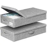 Versatile Under Bed Storage Bins - 2 Stylish Containers for Optimal Organization