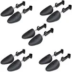 EchoDone 5 Pairs Practical Adjustable Length Men Shoe Tree Shoe Stretcher Boot Holder Shaper Support (Black Color)