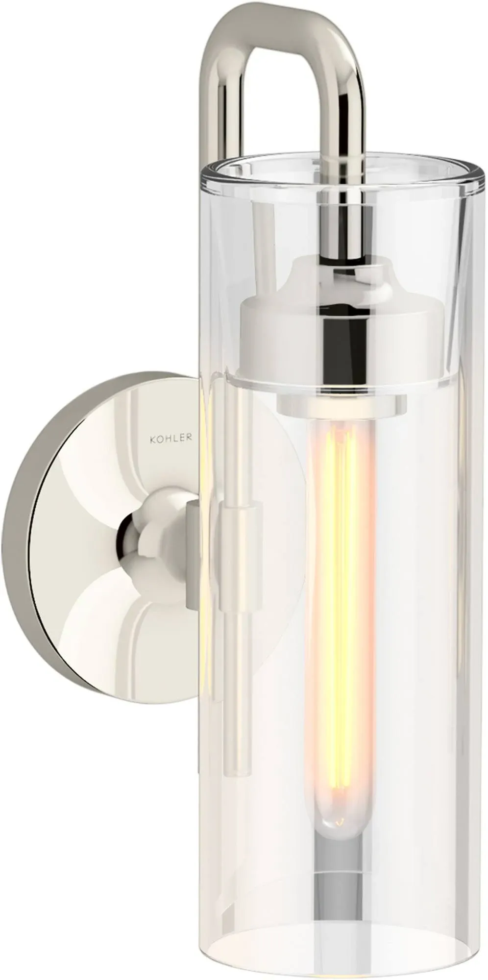 Kohler Lighting 27262-SC01 Purist 13&#034; Tall Bathroom Sconce - Nickel