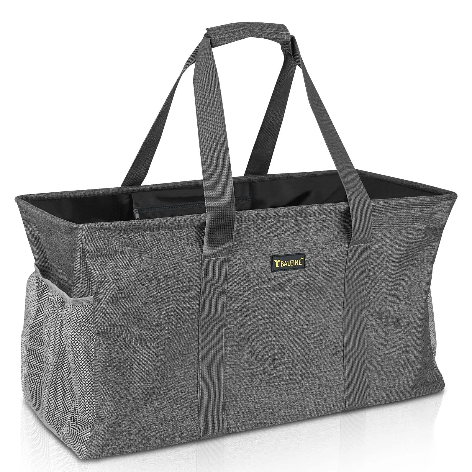 Baleine Extra Large Utility Tote Bag for Pool Beach Laundry Storage, Winter Gray, Size: XL