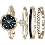 Anne Klein Women's Bangle Watch and Bracelet Set