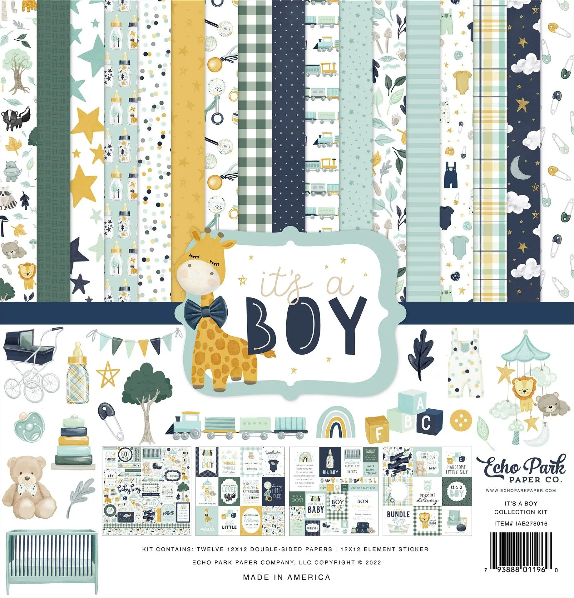 Echo Park It's A Boy Collection Kit