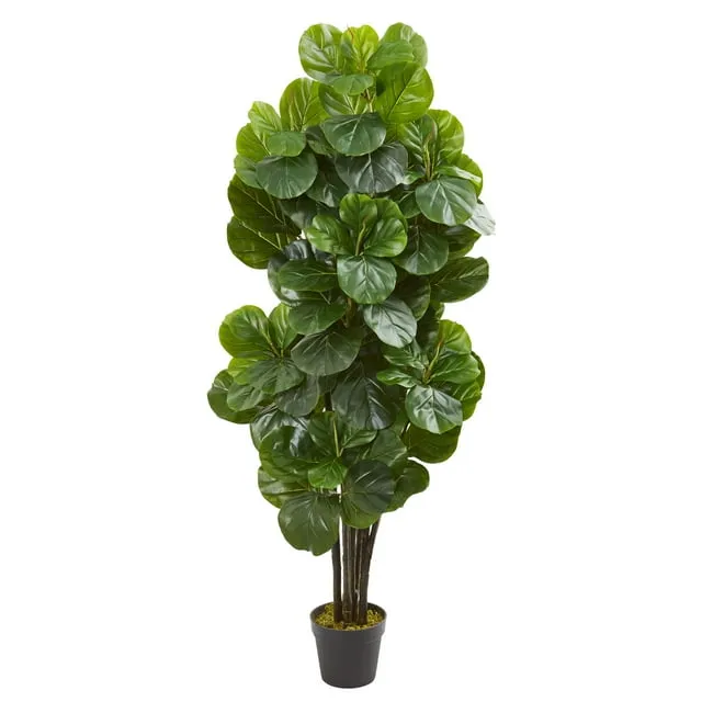 Nearly Natural 5  Fiddle Leaf Fig Artificial Tree