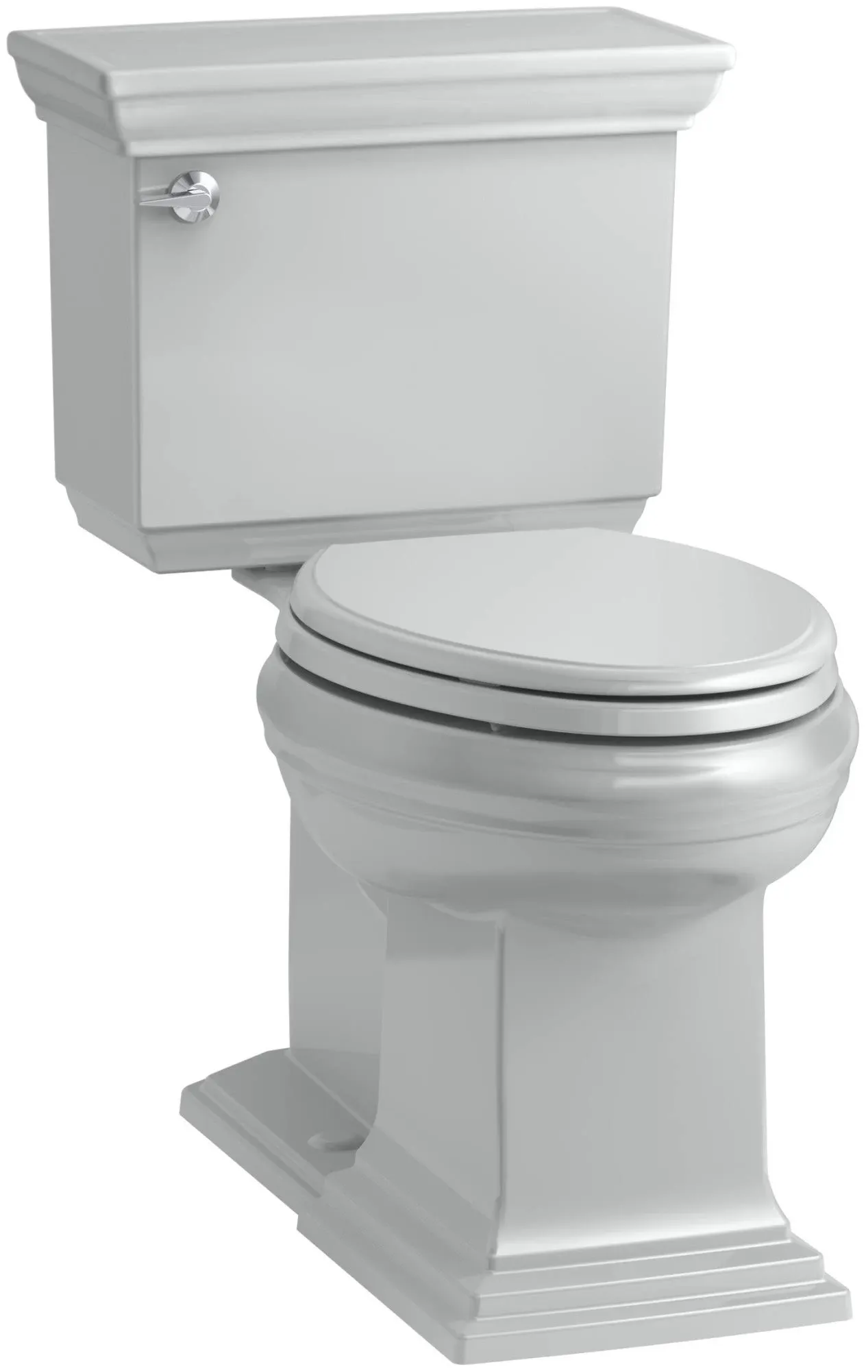 KOHLER K-6669-0 Memoirs Stately Comfort Height 2-Piece Elongated Toilet, 1.28 GPF, White