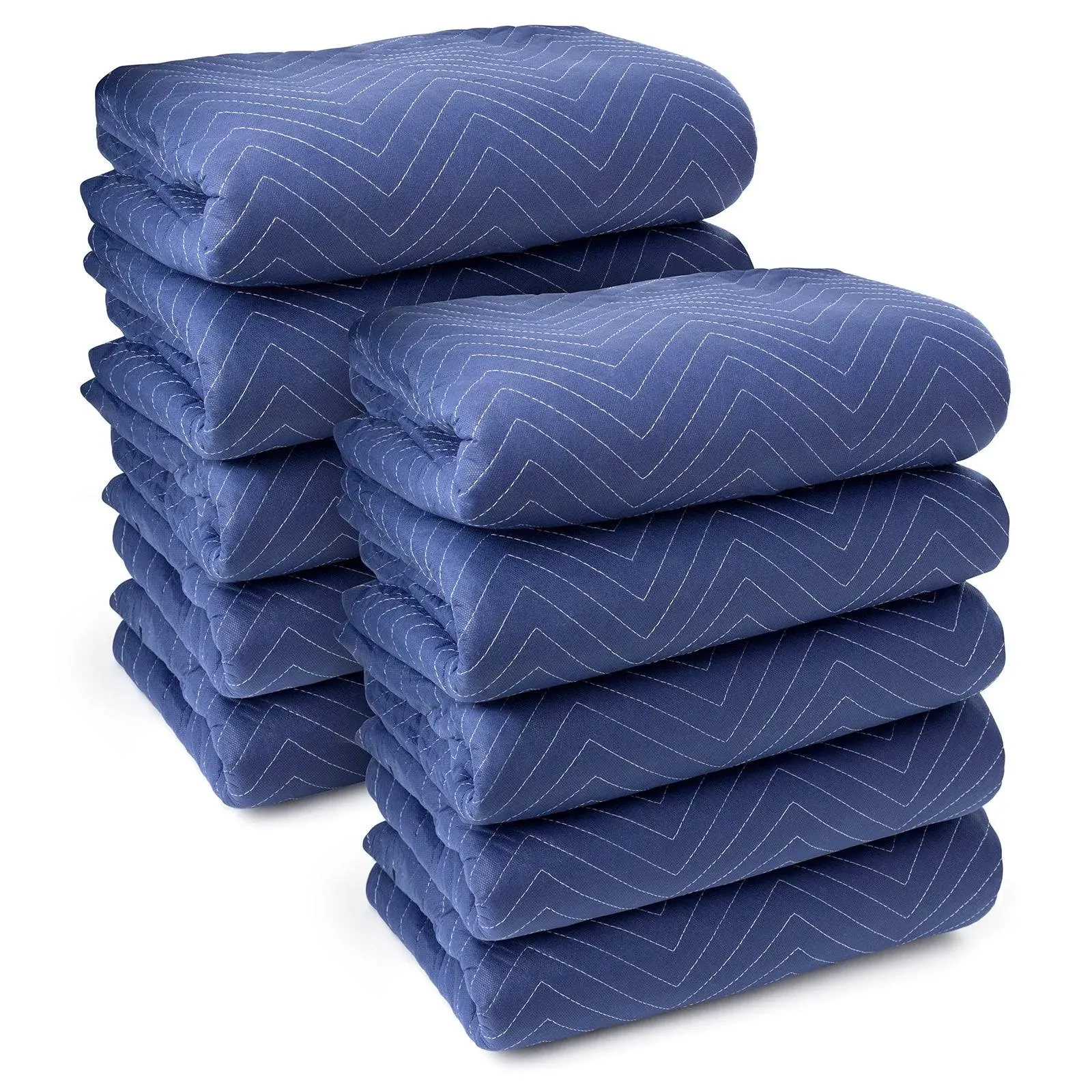 Sure-Max Moving & Packing Blanket - Deluxe Pro - 80" x 72" (40 lb/dz weight) - Professional Quilted Shipping Furniture Pad Royal Blue - 1 Blanket