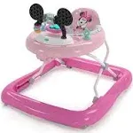 Bright Starts Disney Baby Minnie Mouse Forever Besties 2-in-1 Baby Activity Walker - Easy Fold Frame and Removable -Toy Station, 6 Months and up