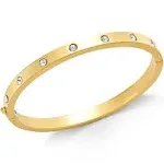 Kate Spade New York Set in Stone Hinged Bangle - Gold