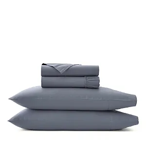 Organic Signature Hemmed Sheet Set In Pewter