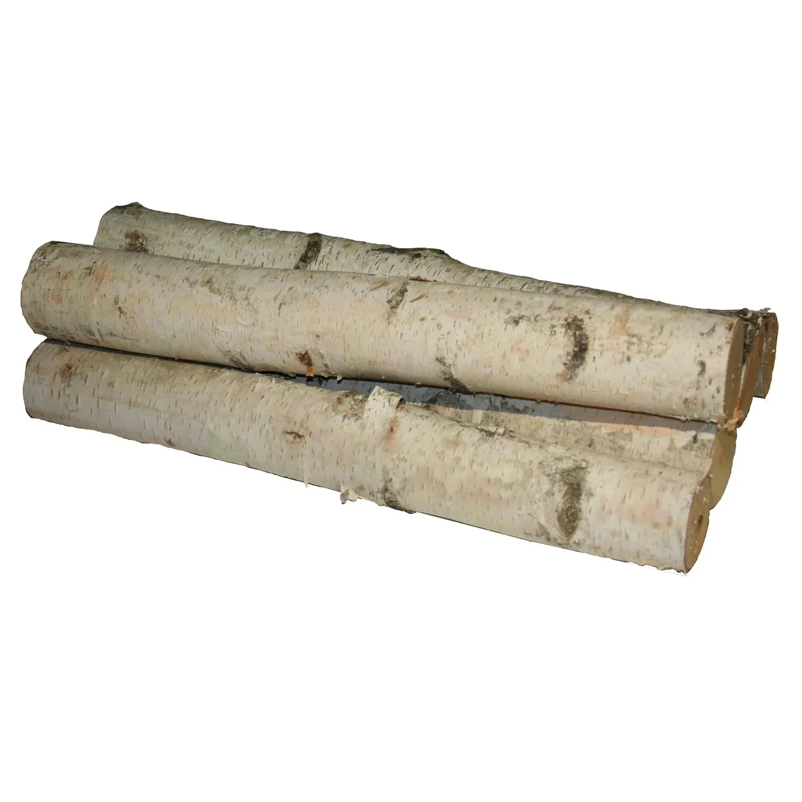 Wilson White Birch Fireplace Large Long Logs, 23-24" L x 3-4" D (Set of 5)