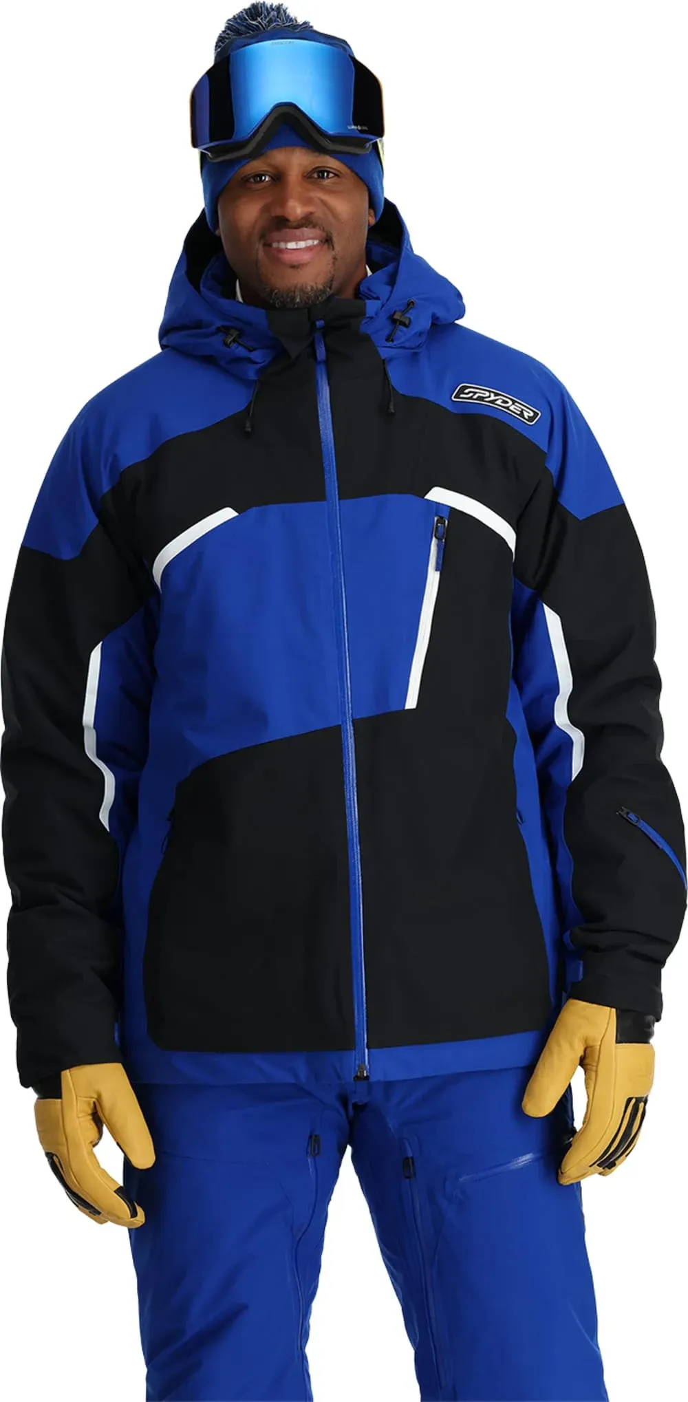 Spyder Men's Leader Insulated Hooded Ski Snow Jacket