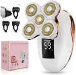 5-in-1 Electric Razors for Women,Wet/Dry 5D Women Razor & Hair Trimmer 5D Shaver