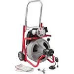 Ridgid 27013 K-400 Drain Cleaning Machine w/ 1/2"x75' Cable