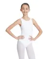 High-neck Tank Leotard In White