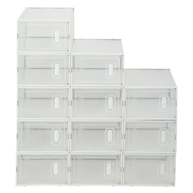 Ktaxon 12 Pcs DIY Multipurpose Shoe Storage Boxes and Bins Container Toy Boxes ...